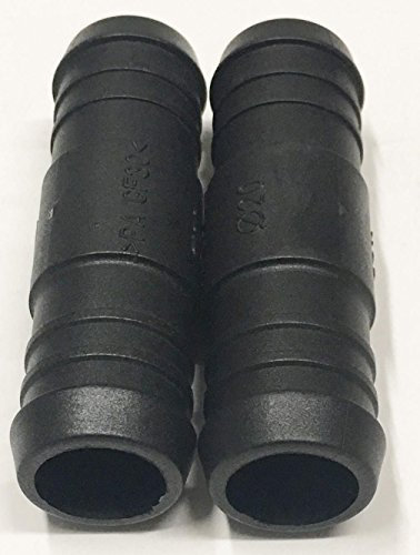 2 x 20mm Straight Plastic Barbed Connector Pipe Hose Joiner Tubing Fuel Water