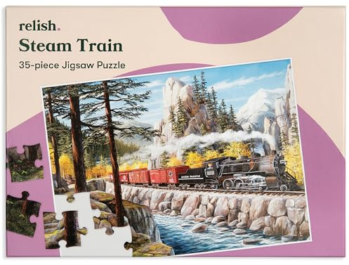 Relish Steam Train 35-bitars pussel designat för äldre människor med demens/Alzheimers