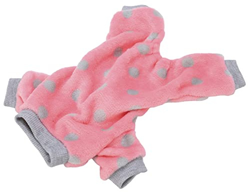 TENP Pyjamas för hundar, Trendiga ventilerande plysch Pet jumpsuit för små och medelstora hundar katter(M)