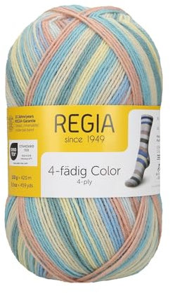 Schachenmayr Regia 4-Fädig Color, 100G beige sage Handstrickgarne