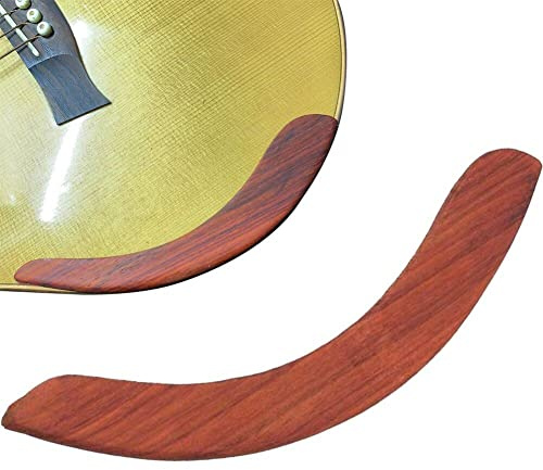 Fituenly Redwood Rosewood Universal Replacement Guitar Arm Rest for 39-41 Inch Guitars - Handguard Plate, Armrest, Handrest Accessories