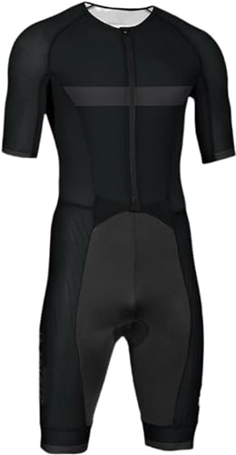 Herr cykling kortärmad triathlon kostym overall set för män och män bodysuit cykel team kläder snabbtorkande, 2, 2X-Large