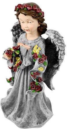 IWOWHERO Statue Ange Résine Figurine Adorable Décorative pour Bureau Ornement Créatif Et Élégant pour Décorer Votre Espace De Vie