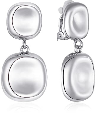 LILIE&WHITE Ohrclips Gold Ohrstecker für Damen – Modische, langlebige und farbbeständige Ohrclips, Geschenk für Geburtstagsfeiern und besondere Anlässe