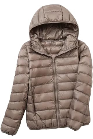 Generico Piumini da donna,Piumini da donna - Piumino leggero Piumini invernali con cerniera | Piumino imbottito portatile Piumino per donna Pesca da campeggio all'aperto