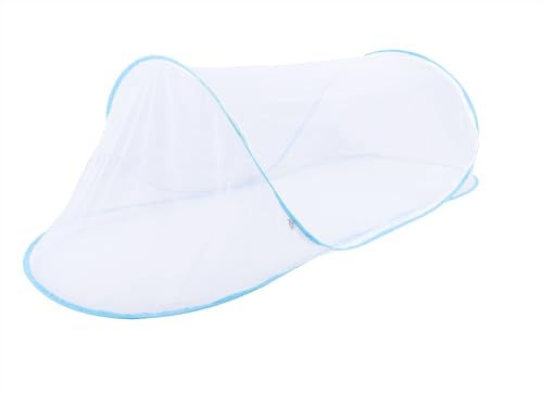 78 * 32 * 22 Inch Large Up Tent, Portable Foldable Tent, Camping Net with Net Bottom, for Bed Camping Travel Patio (Blue)