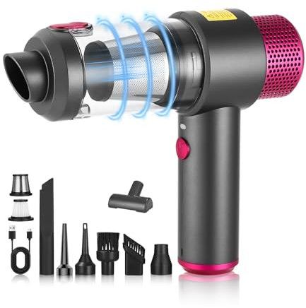 Zaxiva 10PCS Aspirabriciole Senza Fili,aspirabriciole senza fili potente,4 in 1 mini aspirapolvere,Aspirapolvere Senza Fili,USB C Mini Handheld Vacuum Cleaner per Veicolo,Casa