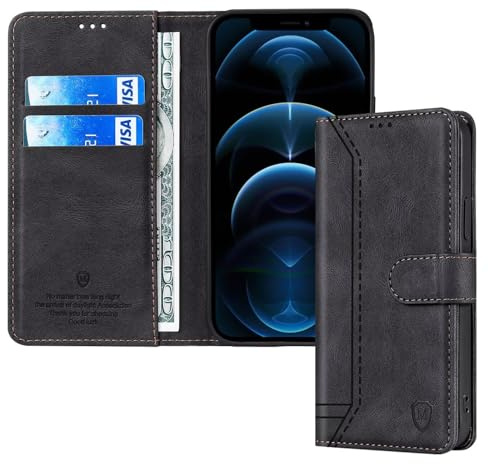 GoodcAcy Handyhülle für Xiaomi 13T/13T Pro Hülle, Klapphülle Premium Lederhülle Klappbar Flip Case Tasche Magnet Kartenfach Standfunktion Klapphülle Schutzhülle für Xiaomi 13T/Xiaomi 13T Pro,Schwarz