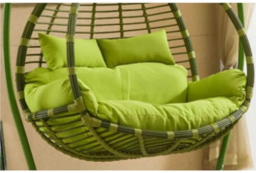 Cojín grueso para silla colgante, repuesto de doble asiento para columpio de silla de huevo de interior y exterior, cojín reutilizable y lavable para silla hamaca para un asiento cómodo