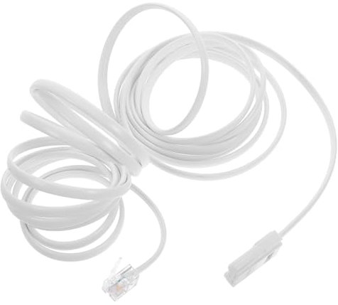 OSALADI 3m Telefonico Prolunga Metri Per Prolunga Telefonico Compatibile Telefono Modem e Fax Design Elegante e Facile Installazione