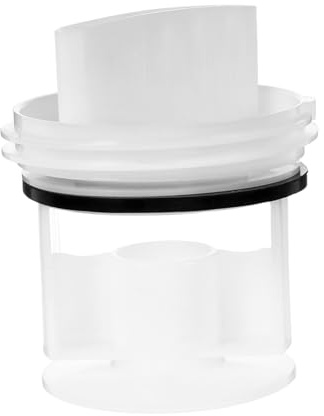 SEWACC White Abs Plastic Drain Hose Seal Plug for Washing Machine Drainage Pump Filter, Sturdy Construction and Long Term Use, for Homes and Hotels Washer Parts Accessories
