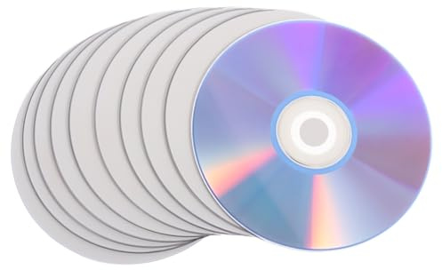 BESPORTBLE 10pcs Blank Cd-rw Discs Rewritable Audio Cds Computer Burning Recordable Media for Music Storage and Data Backup Suitable for Cd Drives