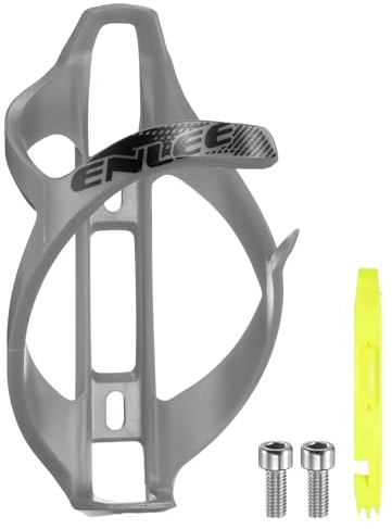 QUARKZMAN Porte-Bidon De Vélo Léger Universelle Support De Bouteille pour Vélo avec Démonte-Pneu pour VTT Route Gravel Gris/Jaune