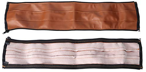 CHICIRIS Waschbarer Kinderwagen-Griffbezug, Weiches PU-Leder, Langlebiger Griff für Kinderwagen-Zubehör, 51,5 X 11 Cm (BROWN)