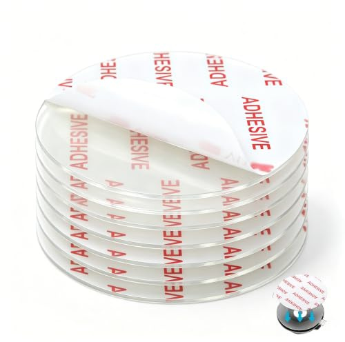 Disque adhésif ultra-puissant pour support à ventouse de tableau de bord - Double face 4P8CM+4P6CM