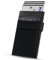 ZLIDER Kartenetui Herren | Credit Card Holder Slim Wallet | Kartenhalter mit Rfiid Wallet | Mini Kreditkartenetui Modern aus Aluminium | Smart Portmonee Herren Damen Geldbörse schwarz