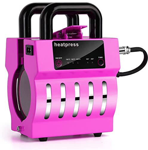 Presse A Chaud Pour Mug, Mini Presse Tasse Sublimation, Presse À Chaleur 350W, 11OZ Mug Heat Press Machine Transfert, Presse De Chaleur De Sublimation De DIY,Rose