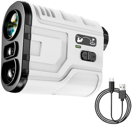 1200 Yards Range Finder Golf with Slope ON/OFF, Pin Lock Vibration | Rechargeable Golf Rangefinder with 7x magnification, High definition transparent screen
