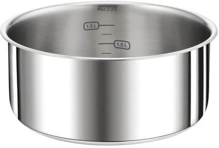 TEFAL INGENIO Preference Casserole 18 cm, Induction, Inox, Empilable, Compatible lave-vaisselle L8982904