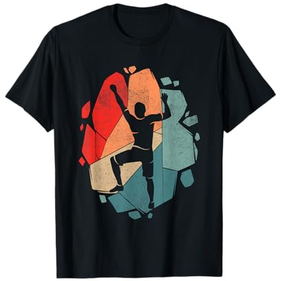 Bouldern Grimpeurs Enfants Hommes Garçons Montagnes Escalade T-Shirt