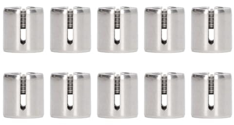 10 Stück Kabelklemmen Drahtseil-Kreuzkabelklemmen 316 Edelstahl Kabelklemme M10 Gewinde Für Kabelgeländer Sets Unter 2 Mm
