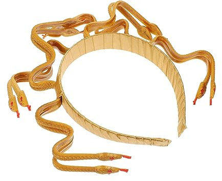 FRCOLOR 3st Medusa-cosplay Fascinator-hut Dekorativer Cosplay-kopfschmuck Medusa-kostüm-stirnband Stirnband Für Schlangenkostüme Zubehör Für Maskerade-partys Bilden Charmant