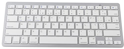 VBESTLIFE Mini Teclado Inalámbrico, 78 Teclas Ultra Thin Silent Bluetooth Computer Keyboards para Android, para OS X, para iOS, para Windows (portugués)