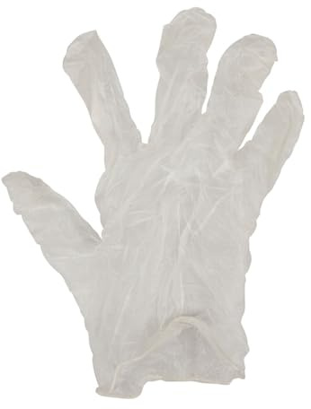 COGEX - Einweghandschuhe, Schutzhandschuhe - Vinyl (PVC) puderfrei - Farbe: weiß - Größe 10/XL - 10 Stück - für kleine Heimwerker, Malen und schmutzige Arbeiten - praktisch
