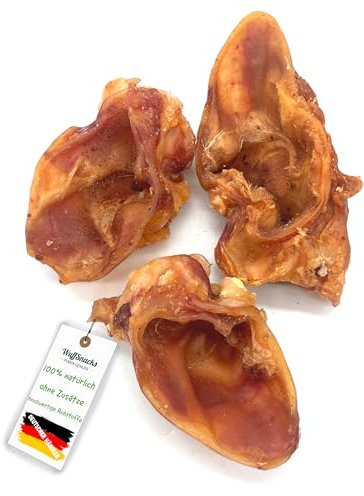 Schweineohrmuscheln für Hunde getrocknet | 10 kg | 100% Schwein | natürlich und hochwertig | Kauartikel zur Zahnpflege | Leckerli von Wuffsnacks