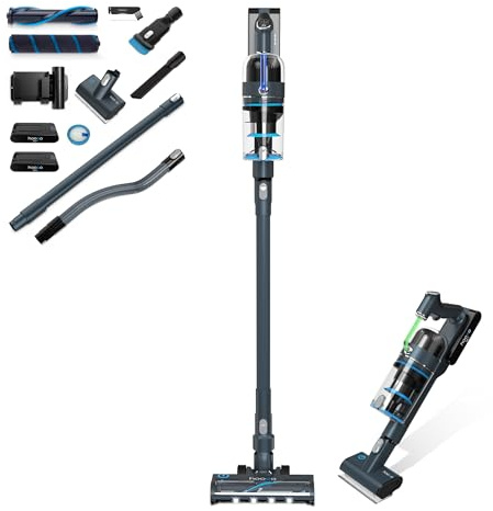 hoogo Akku-Staubsauger S6+ 2in1 | beutellos kabellos | Laufzeit bis zu 100 Min. | Handstaubsauger | inkl. 2 Wechselakkus | Tierhaare | LED-Beleuchtung | Qualität aus Deutschland