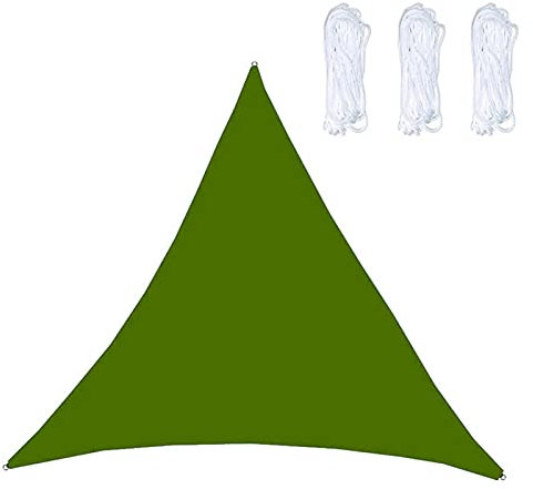 Vela ombreggiante Triangolare 4x4x4 m Impermeabile,Tenda da Sole da Giardino,tettoia Rettangolare Esterna Impermeabile con Un Set Completo di Kit di Fissaggio con Corde,per Prato Esterno da Giardino