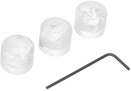 FUNOMOCYA 1satz Einstellbare Rotary Knöpfe Gitarre Weiße Potiknöpfe Mit Wrench Ergonomisches Design Installieren Kompatibel Mit Verschiedenen Instrumenten Langlebig Und Tragbar
