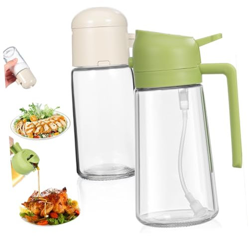 Cabilock Dispensador Aceite Aerosol Salero Precisión Botella De Aceite De Cocina Vidrio Resistente Sellado Hermético