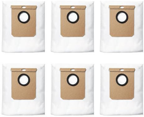 6 Pack Dust Bags Compatible With Eufy L60 Dust Bags, for Eufy Vacuum Bag L60 Ses/Hybrid Ses / L50 Ses Robot, 3 L Large Capacity Disposable Vacuum Bag