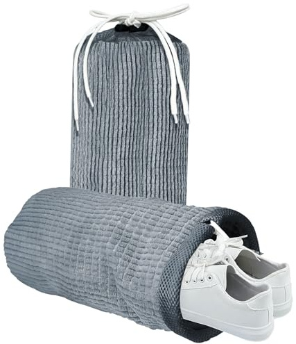 Rongrongago 2 Pièces Sac de Lavage pour Chaussures, Nettoyage en Profondeur Sac Chaussure Machine a Laver Réutilisable Nettoyeur Chaussure Libère vos Mains Convient Tous les Types Chaussures