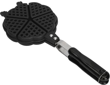 Nikou Mini waflera de aleación de aluminio de 5.9 pulgadas y plástico, fácil de limpiar, para gofres y sándwiches, diseño portátil