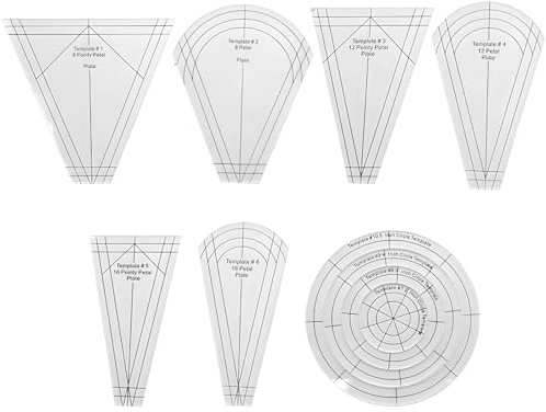 10-Piece Acrylic Patchwork Ruler Set For Quilting, Accurate Templates For Crafting, Versatile Square Shapes For Diy Projects