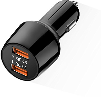 Quick Charge 3.0 Chargeur de Voiture 36W Deux Ports USB Chargeur Allume Cigare pour Samsung Galaxy S9 S8 Note8 HTC10 LG G6 G5 Nexus 5X 6P iPhone X 8 Plus 7 iPad etc