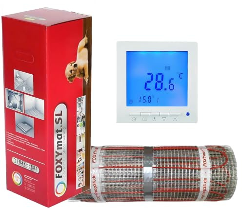 FOXYMAT.SL RAPID elektrische Fußbodenheizung, 16 m² (2 Matten)