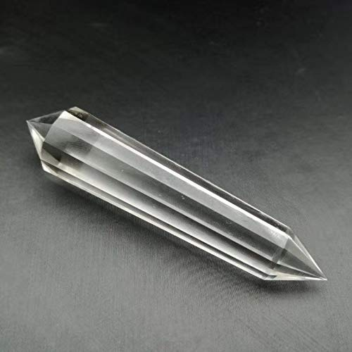 12-Facet Clear Crystal Wands Vogel Crystals 12 Sided Vogel Crystal Point Vogel Style Quartz Clear Crystal Quartz Reiki Healing Stones Spirital Meditation Stone Chakra Gemstone Home Decor. Gift (7cm)