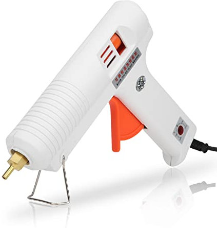 Pistola per colla a caldo, mini pistola per colla a caldo 150 W AC100-240V, con temperatura costante regolabile, per riparazioni domestiche, artigianato fai-da-te, ecc.(EU Plug)