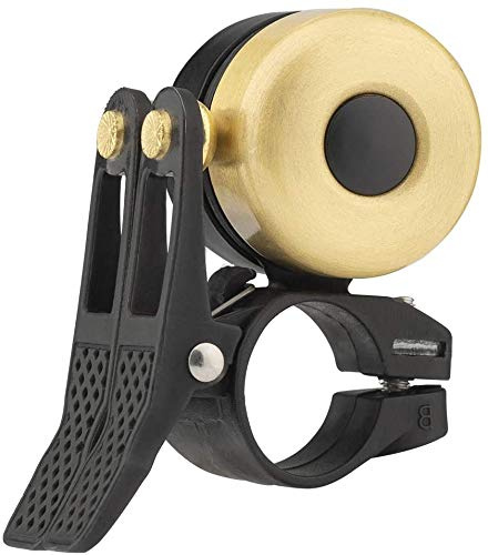 ROCKBROS Fahrrad Klingel Classic Brass Fahrradklingel Mini Fahrradglocken Rennrad Mountainbike Fahrradzubehör für 21-23mm Lenker 2 Ringtone