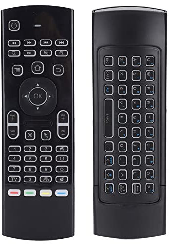 Sxhlseller Tastiera Air Fly Mouse, Telecomando Retroilluminato Wireless, per Android TV Box PC Laptop Tablet HTPC Smart TV, Presentazioni PPT Aziendali, Proiettore