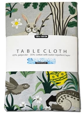 Luxe Dreams Wipe Clean Tablecloth 120x160cm Water-Repellent & Easy to Wipe, Stylish & Durable Table Cover for Kitchen, Dining, Picnic & Outdoor Use – Washable & Long-Lasting Protection