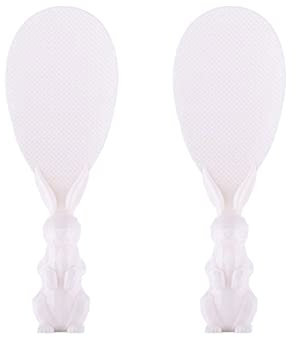 Dinner Spoons Non-Stick Rice Shovel Kitchen Rice Cooker can Stand up Rabbit Rice Scoop Tablespoons (Color : 4)