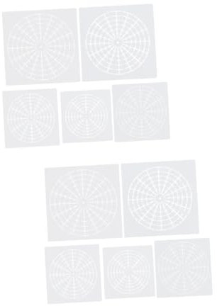 VILLCASE 10blätter Wiederverwendbare Mandala Schablonen Teiliges Malset Segmenten Für Kreative Wandgestaltung Geeignet Für Steine Stoffe Und Pet-material Waschbar Und Langlebig