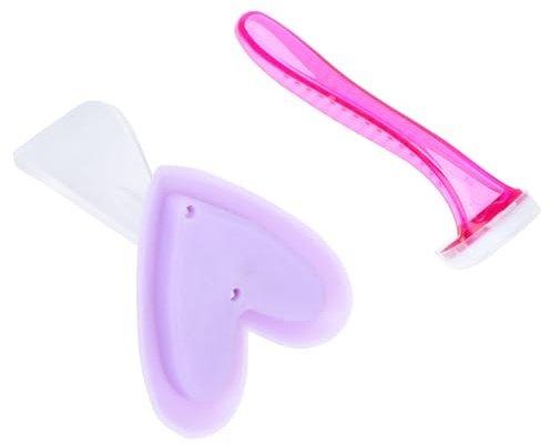 SOESFOUFU Damenrasierer Bikini Trimmer Silikon Körperhaarrasierer für Empfindliche Haut Nassrasur Intimrasur Zubehör Zufällige Farbe