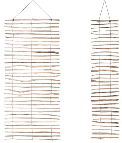 BooGardi Rankhilfe Haselnuss mit Draht · 2 Größen zur Wahl · 100x200 cm Abstand 3-5cm · Rankgitter Sichtschutz · Wandspalier ideal für Balkon, Garten und Terrasse · Kletterhilfe