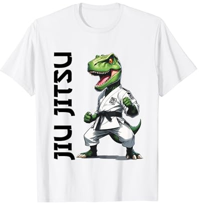 T-Rex Dinosaur Fighter Jiu Jitsu T-Shirt