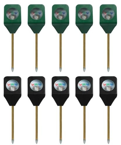 PAMENET Lot de 10 mini hygromètres portables testeur d'humidité du sol pour plantes en pot